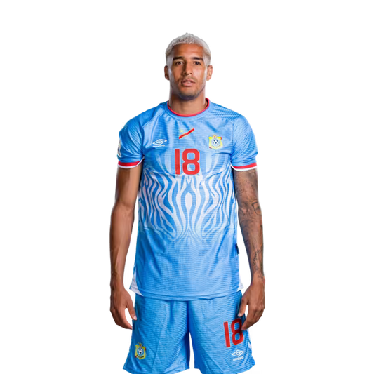 Congo DR National Football Team 2026 World Cup Jersey (Player Version/Match Version) — Midfielders: No.18 Charles PICKEL, No.25 Edo Kayembe / Milieu de terrain : N°18 Charles PICKEL, N°25 Edo Kayembe