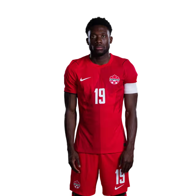 Canada National Soccer Team 2026 FIFA World Cup Jerseys (Player Version and Match Version) – Defenders: #19 Alphonso DAVIES, #22 Richie LARYEA, #23 Niko SIGUR