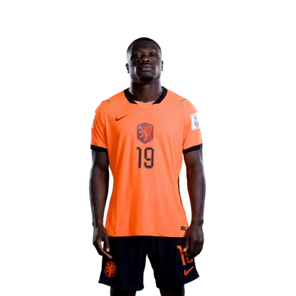 Netherlands National Team 2026 World Cup Jersey (Player/Match Version) — Forwards: No. 17 Noa Lang, No. 18 Donyell Malen, No. 19 Brian Brobbey, No. 24 Crysencio Summerville / Nederlands elftal WK-shirt
