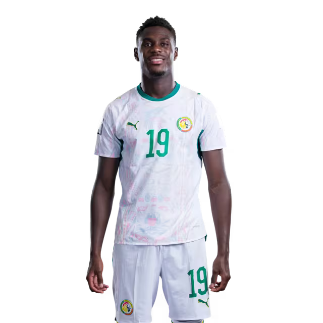 Senegal National Football Team 2026 World Cup Jersey (Player Version/Match Version) — Defenders: No.14 Ismail JAKOBS, No.15 Krepin DIATTA,No.19 Moussa Niakhate / Defenseurs: No.14 Ismail Jakobs, No.15 Krepin Diatta, No.19 Moussa Niakhate