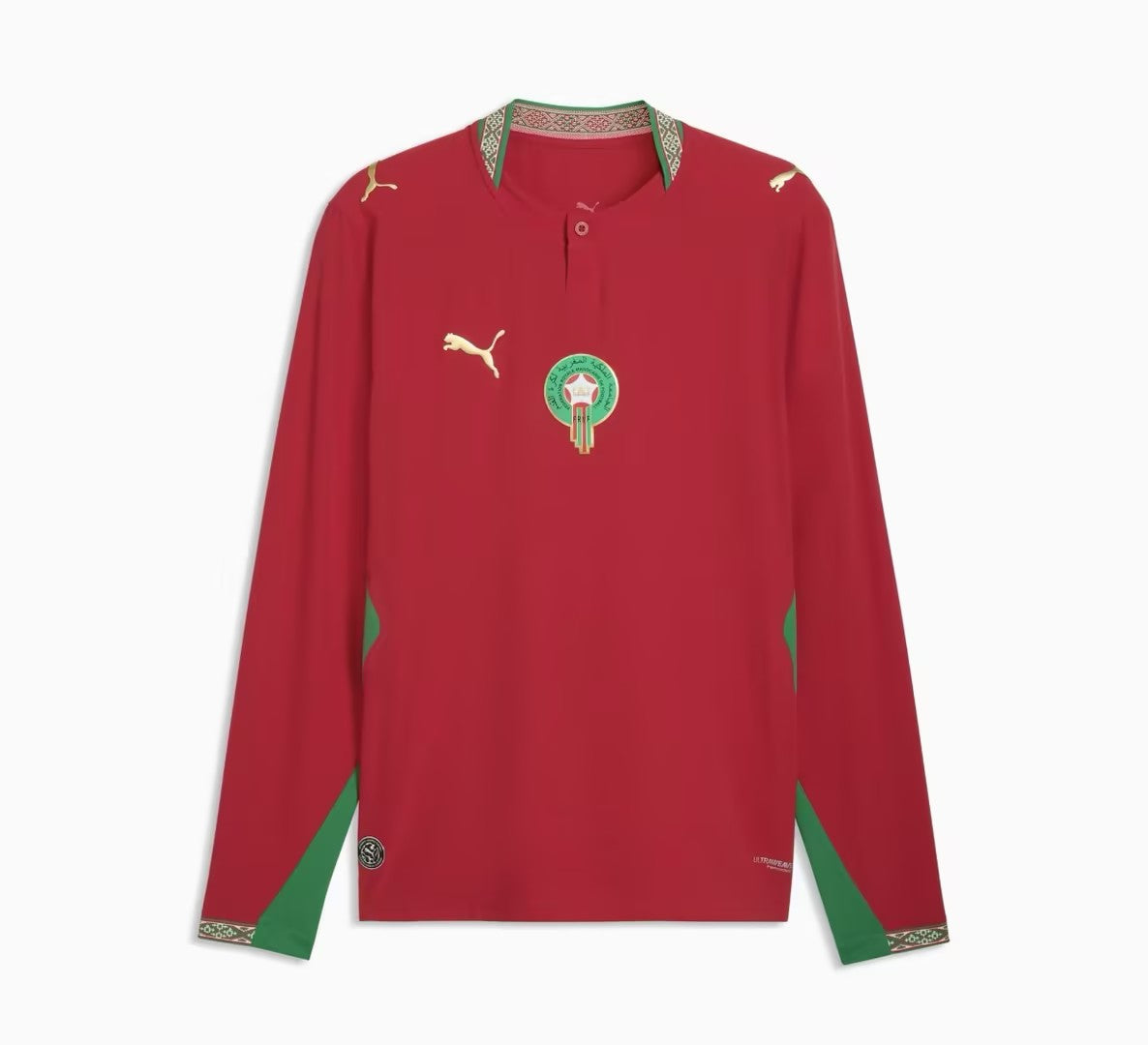 Morocco National Football Team 2026 World Cup Jersey – Long-Sleeve Version/قميص المنتخب المغربي لكرة القدم لكأس العالم 2026 - نسخة بأكمام طويلة