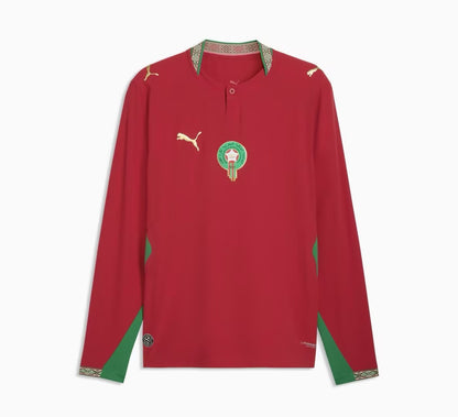 Morocco National Football Team 2026 World Cup Jersey – Long-Sleeve Version/قميص المنتخب المغربي لكرة القدم لكأس العالم 2026 - نسخة بأكمام طويلة