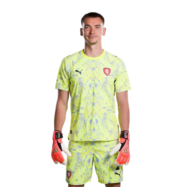 Czech Republic National Football Team 2026 World Cup Jersey (Player/Match Version) — Goalkeepers: No. 1 Matěj Kovář, No. 16 Jindřich Staněk, No. 23 Lukáš Horníček / Brankáři: č. 1 Matěj KOVÁŘ, č. 16 Jindřich STANĚK, č. 23 Lukáš HORNÍČEK