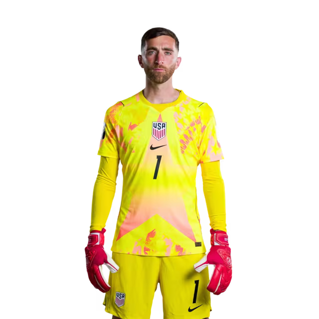 USA 2026 World Cup Jerseys - Player Version, Match Version - Goalkeepers: 1 Matt TURNER, 24 Matt FREESE, 25 Chris BRADY