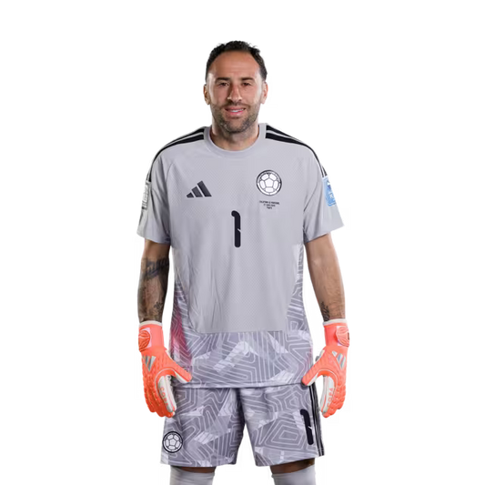 Colombia National Football Team 2026 World Cup Jersey (Player Version/Match Version) — Goalkeepers: No. 1 David Ospina, No. 12 Camilo Vargas, No. 24 Álvaro Montero/ Porteros: N.° 1 David Ospina, N.° 12 Camilo Vargas, N.° 24 Álvaro Montero