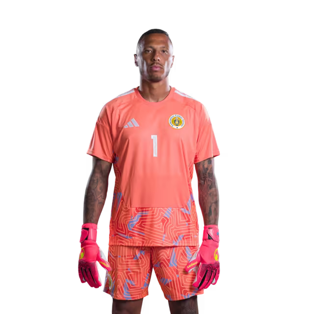 2026 World Cup Curaçao National Football Team Jersey (Player/Match Version) — Goalkeepers: No. 1 Eloy Room, No. 25 Tyrick Bodak, No. 26 Trevor Doornbusch/Porteronan: No.1 Eloy ROOM, No.25 Tyrick BODAK,No.26 Trevor DOORNBUSCH