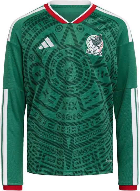 Mexico National Football Team 2026 World Cup Jersey – Long-Sleeve Version/Camiseta de la Selección Nacional de Fútbol de México para el Mundial 2026 - Versión de manga larga