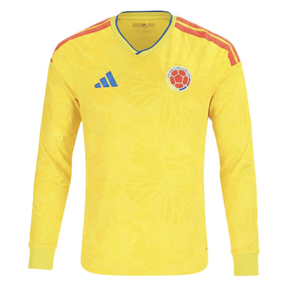 Colombia National Football Team 2026 World Cup Jersey – Long-Sleeve Version/Camiseta de la Selección Nacional de Fútbol de Colombia para el Mundial 2026 - Versión de manga larga