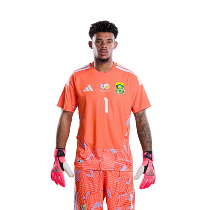 South Africa National Football Team 2026 World Cup Jersey (Player Version/Match Version) — Goalkeepers: No.1 Ronwen WILLIAMS, No.16 Sipho CHAINE,No.22 Ricardo GOSS