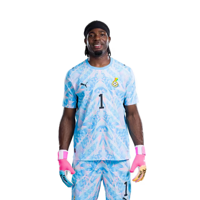Ghana National Football Team 2026 World Cup Jersey (Player Version/Match Version) — Goalkeepers: No.1 Lawrence Ati ZIGI, No.12 Joseph ANANG,No.16 Benjamin ASARE