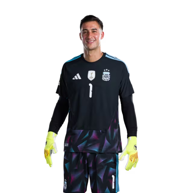 Argentina National Football Team 2026 World Cup Jersey (Player Version/Match Version) — Goalkeepers: No.1 Juan MUSSO, No.12 Geronimo RULLI, No.23 Emiliano MARTINEZ / Porteros: No.1 Juan MUSSO, No.12 Gerónimo RULLI, No.23 Emiliano MARTINEZ