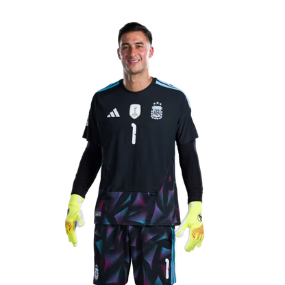 Argentina National Football Team 2026 World Cup Jersey (Player Version/Match Version) — Goalkeepers: No.1 Juan MUSSO, No.12 Geronimo RULLI, No.23 Emiliano MARTINEZ / Porteros: No.1 Juan MUSSO, No.12 Gerónimo RULLI, No.23 Emiliano MARTINEZ