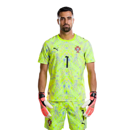 Portugal National Team 2026 World Cup Jersey (Player Version/Match Version) — Goalkeepers: No. 1 Diogo Costa, No. 12 José Sá, No. 22 Rui Silva / Guarda-redes: N.º1 DIOGO COSTA, N.º12 JOSE SA, N.º22 RUI SILVA