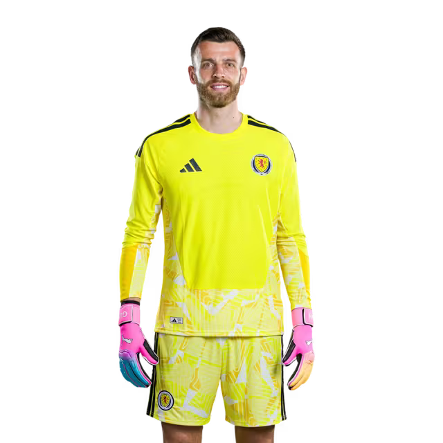 Scotland National Football Team 2026 World Cup Jersey (Player Version/Match Version) — Goalkeepers: No.1 Angus Gunn, No.12 Liam KELLY,No.21 Craig GORDON