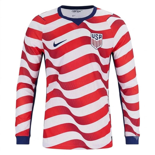 USA National Soccer Team 2026 World Cup Jersey – Long-Sleeve Version