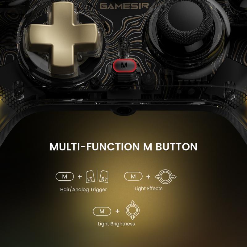 GameSir Kaleid Flux Wired RGB Controller for Xbox Series X|S, Xbox One, Windows 10/11 & Steam, Anti-Drift Gamepad with Precision Hall Effect Sticks Console Smartphone