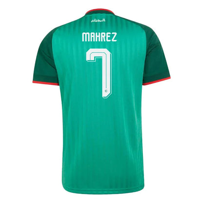 2026 World Cup Riyad Mahrez Algeria Soccer Jersey Player Version  Match Version - No. 7 Home White and Away Green