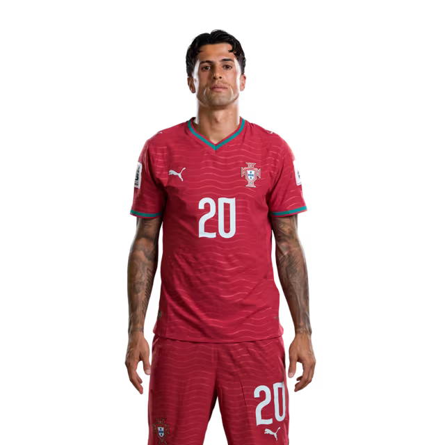 Portugal National Team 2026 World Cup Jersey (Player Version/Match Version) – Defenders: No. 20 João Cancelo, No. 24 Samu Costa, No. 25 Nuno Mendes / Defesas: Nº 20 JOAO CANCELO, Nº 24 SAMU COSTA, Nº 25 NUNO MENDES