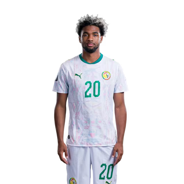 Senegal National Football Team 2026 World Cup Jersey (Player Version/Match Version) — Forwards: No.18 Ismaila SARR, No.20 Ibrahim MBAYE / Devants: No.18 Ismaila SARR, No.20 Ibrahim MBAYE