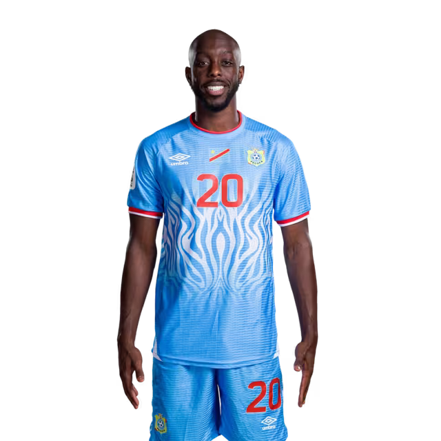 Congo DR National Football Team 2026 World Cup Jersey (Player Version/Match Version) — Forwards: No.17 Cedric BAKAMBU, No.19 Fiston MAYELE, No.20 Yoane WISSA, No. 23 Simon BANZA / République démocratique du Congo