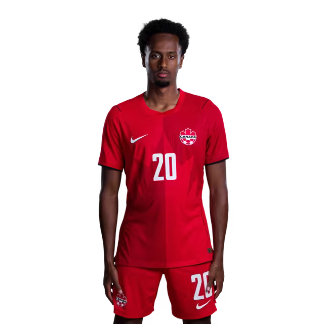 Canada National Soccer Team 2026 FIFA World Cup Jerseys (Player Version and Match Version) – Forwards: #17 Tajon BUCHANAN, #20 Ali AHMED, #24 Promise DAVID, #26 Jayden Nelson