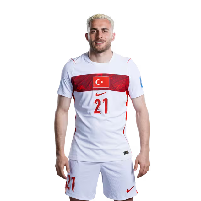 Türkiye 2026 Dünya Kupası Forması - Oyuncu Versiyonu - Forvetler: No. 21 Barış Alper YILMAZ, No. 24 Oğuz AYDIN, No. 26 Can UZUN