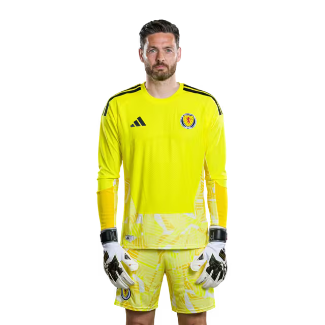 Scotland National Football Team 2026 World Cup Jersey (Player Version/Match Version) — Goalkeepers: No.1 Angus Gunn, No.12 Liam KELLY,No.21 Craig GORDON