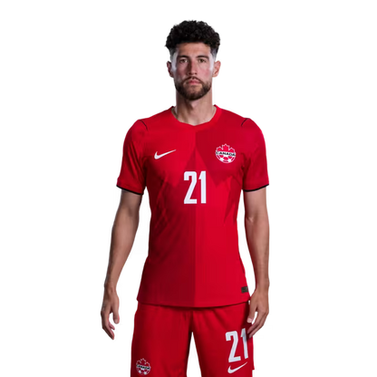 Canada National Soccer Team 2026 FIFA World Cup Jerseys (Player Version and Match Version) – Midfielders: #11 Liam MILLAR, #14 Jacob SHAFFELBURG, #21 Jonathan OSORIO,#25 Nathan SALIBA