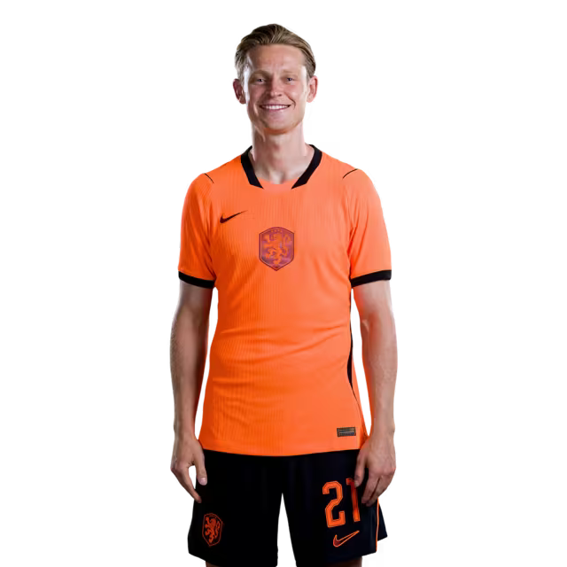 Netherlands National Team 2026 World Cup Jersey (Player Version/Match Issue) — Midfielders: No. 21 Frenkie de Jong, No. 26 Quinten Timber / Middenvelders: nr. 21 Frenkie de Jong, nr. 26 Quinten Timber