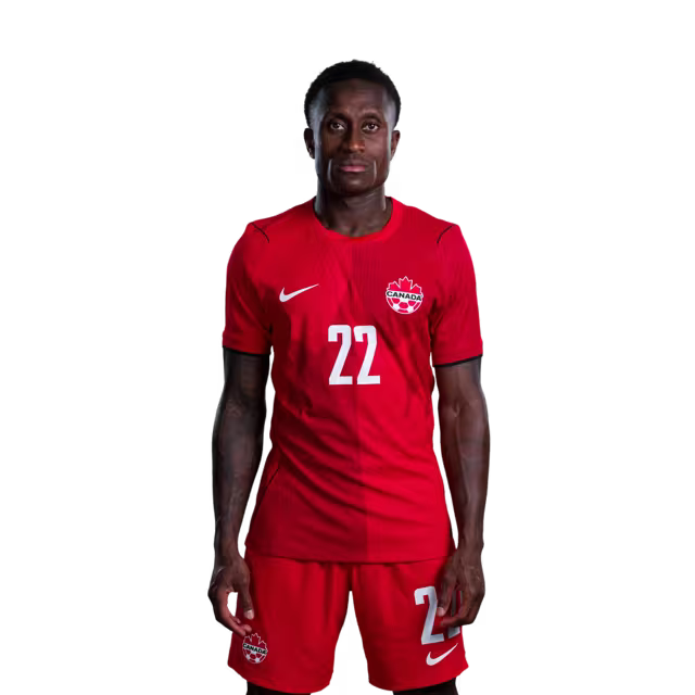 Canada National Soccer Team 2026 FIFA World Cup Jerseys (Player Version and Match Version) – Defenders: #19 Alphonso DAVIES, #22 Richie LARYEA, #23 Niko SIGUR