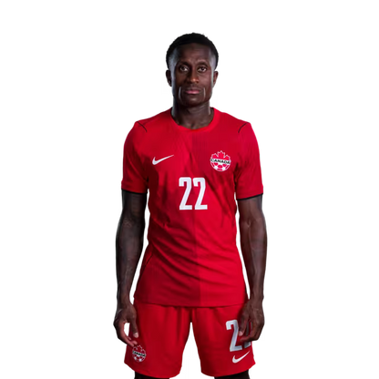 Canada National Soccer Team 2026 FIFA World Cup Jerseys (Player Version and Match Version) – Defenders: #19 Alphonso DAVIES, #22 Richie LARYEA, #23 Niko SIGUR