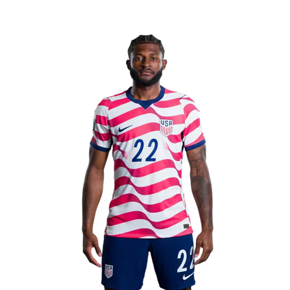 USA 2026 World Cup Jersey - Player Version - Match Version - Defenders: 16 Alex FREEMAN, 18 Max ARFSTEN, 22 Mark McKENZIE,23 Joe SCALLY