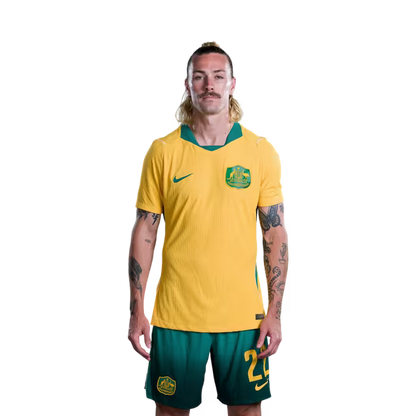 Australia National Soccer Team 2026 FIFA World Cup Jerseys (Player Version and Match Version) – Midfielders: #22 Jackson IRVINE,#24 Paul OKON-ENGSTLER