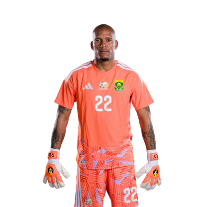 South Africa National Football Team 2026 World Cup Jersey (Player Version/Match Version) — Goalkeepers: No.1 Ronwen WILLIAMS, No.16 Sipho CHAINE,No.22 Ricardo GOSS
