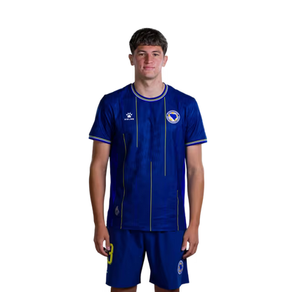 Bosnia and Herzegovina 2026 World Cup Jersey – Player Version – Match Version – Defenders: No. 21 Stjepan Radeljić, No. 23 Arjan Malić / Odbrambeni igrači: Br. 21 Stjepan RADELJIĆ, Br. 23 Arjan MALIĆ