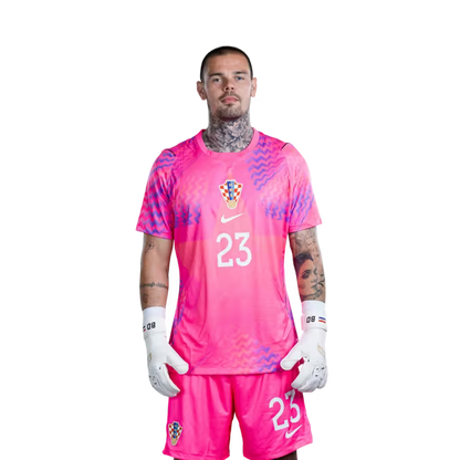 Croatia National Team 2026 World Cup Jersey (Player Version/Match Version) — Goalkeepers: No. 1 Dominik Livaković, No. 12 Ivor Pandur, No. 23 Dominik Kotarski / Vratari: Br. 1 Dominik LIVAKOVIC, Br. 12 Ivor PANDUR, Br. 23 Dominik KOTARSKI