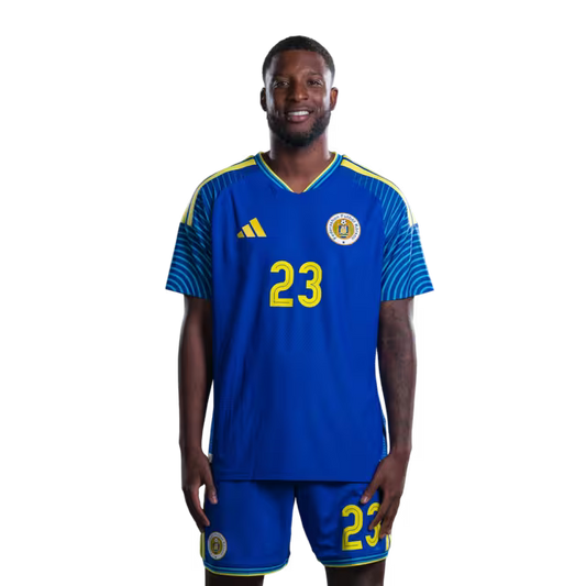 2026 World Cup Curaçao National Football Team Jersey (Player/Match Version) — Defenders: No. 23 Riechedly Bazoer, No. 24 Deveron Fonville/Defensornan: No. 23 Riechedly Bazoer, No. 24 Deveron Fonville