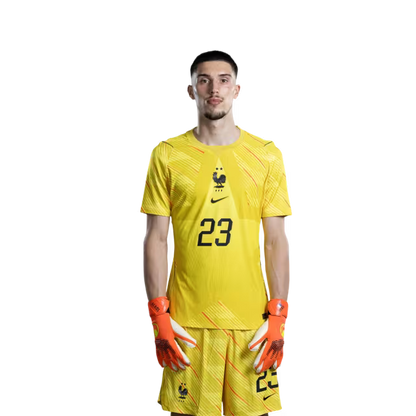 France National Team 2026 World Cup Jersey (Player/Match Version) — Goalkeepers: No. 1 Brice Samba, No. 16 Mike Maignan, No. 23 Robin Risser / Gardiens de but : N° 1 Brice SAMBA, N° 16 Mike MAIGNAN, N° 23 Robin RISSER