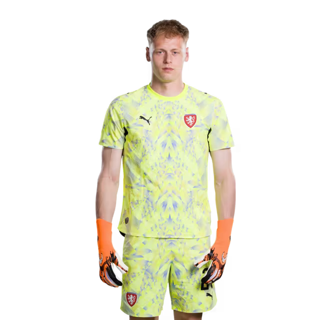 Czech Republic National Football Team 2026 World Cup Jersey (Player/Match Version) — Goalkeepers: No. 1 Matěj Kovář, No. 16 Jindřich Staněk, No. 23 Lukáš Horníček / Brankáři: č. 1 Matěj KOVÁŘ, č. 16 Jindřich STANĚK, č. 23 Lukáš HORNÍČEK
