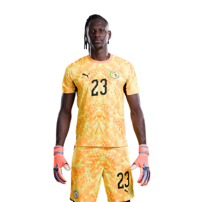 Senegal National Football Team 2026 World Cup Jersey (Player Version/Match Version) — Goalkeepers: No.1 Yehvann DIOUF, No.16 Edouard MENDY,No.23 Mory DIAW / Goalkeepers : No.1 Yehvann DIOUF, No.16 Edouard MENDY,No.23 Mory DIAW