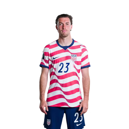 USA 2026 World Cup Jersey - Player Version - Match Version - Defenders: 16 Alex FREEMAN, 18 Max ARFSTEN, 22 Mark McKENZIE,23 Joe SCALLY