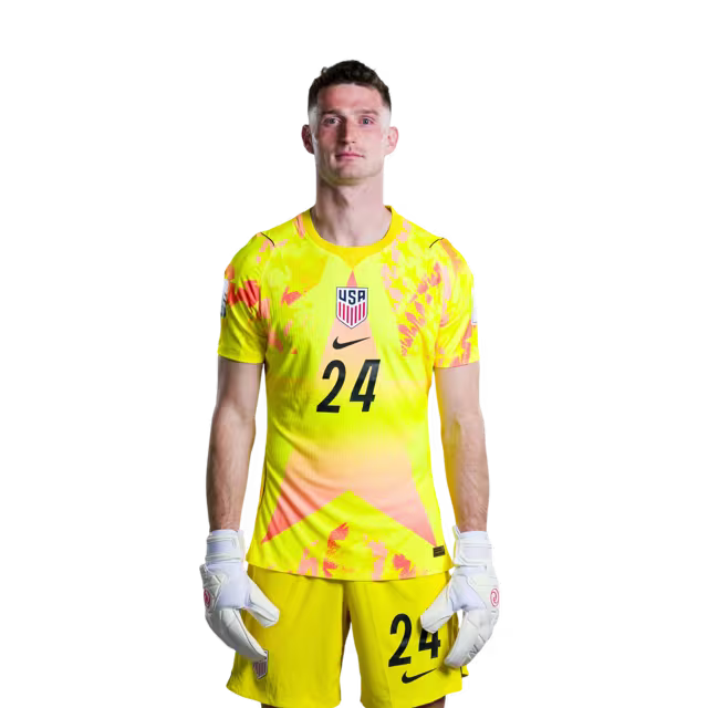 USA 2026 World Cup Jerseys - Player Version, Match Version - Goalkeepers: 1 Matt TURNER, 24 Matt FREESE, 25 Chris BRADY