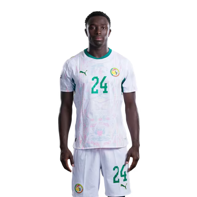 Senegal National Football Team 2026 World Cup Jersey (Player Version/Match Version) — Defenders: No.24 Antoine MENDY, No.25 El Hadji Malick DIOUF / Defenseurs : No.24 Antoine MENDY, No.25 El Hadji Malick DIOUF