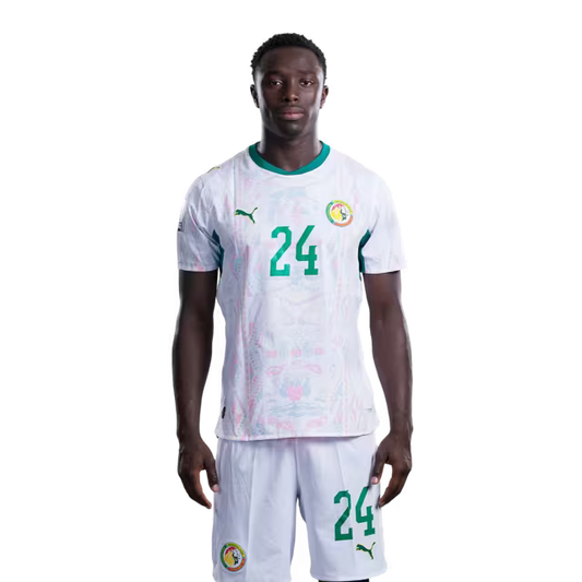 Senegal National Football Team 2026 World Cup Jersey (Player Version/Match Version) — Defenders: No.24 Antoine MENDY, No.25 El Hadji Malick DIOUF / Defenseurs : No.24 Antoine MENDY, No.25 El Hadji Malick DIOUF