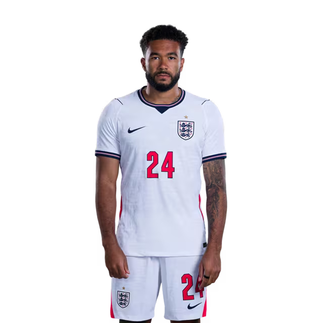 England National Soccer Team 2026 FIFA World Cup Jerseys (Player Version and Match Version) – Defenders: #24 Reece JAMES, #25 Djed SPENCE, #26 Jarell QUANSAH
