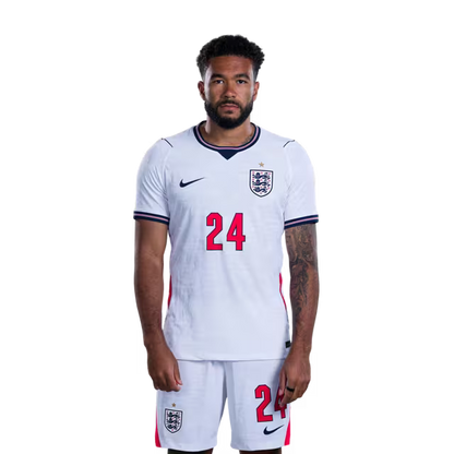 England National Soccer Team 2026 FIFA World Cup Jerseys (Player Version and Match Version) – Defenders: #24 Reece JAMES, #25 Djed SPENCE, #26 Jarell QUANSAH