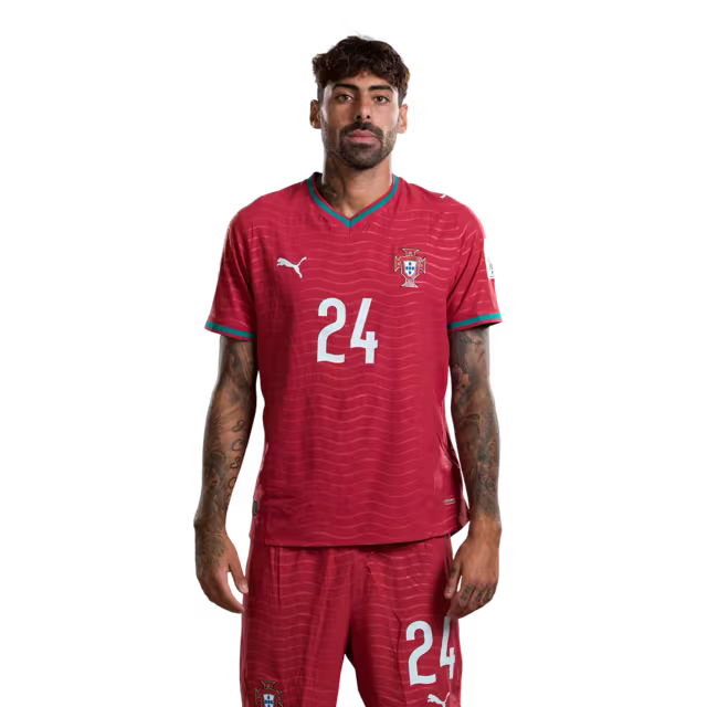 Portugal National Team 2026 World Cup Jersey (Player Version/Match Version) – Defenders: No. 20 João Cancelo, No. 24 Samu Costa, No. 25 Nuno Mendes / Defesas: Nº 20 JOAO CANCELO, Nº 24 SAMU COSTA, Nº 25 NUNO MENDES