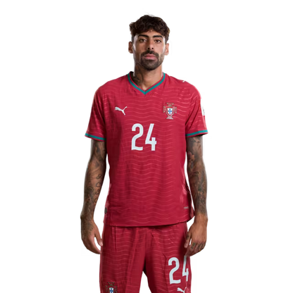 Portugal National Team 2026 World Cup Jersey (Player Version/Match Version) – Defenders: No. 20 João Cancelo, No. 24 Samu Costa, No. 25 Nuno Mendes / Defesas: Nº 20 JOAO CANCELO, Nº 24 SAMU COSTA, Nº 25 NUNO MENDES