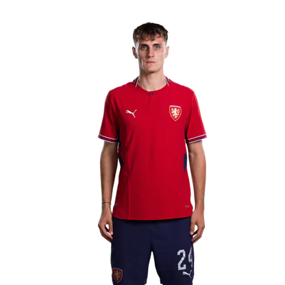 Czech Republic National Team 2026 World Cup Jersey (Player/Match Version) — Midfielders: No. 18 Michal Sadílek, No. 22 Tomáš Souček, No. 24 Alexandr Sojka, No. 25 Hugo Sochůrek/ Dres české fotbalové reprezentace pro mistrovství světa