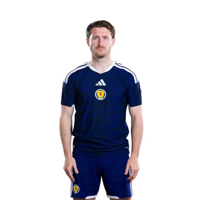Scotland National Football Team 2026 World Cup Jersey (Player Version/Match Version) — Defenders: No.16 Dominic HYAM, No.22 Nathan PATTERSON,No.24 Anthony RALSTON, No.26 Scott MCKENNA